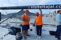 Equipe do Itajaí Sailing Team apresenta projetos para a vela em Itajaí
