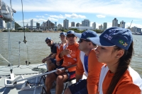 Velejadora mirim do Itajaí Sailing Team disputa Campeonato Sul-brasileiro de Optimist